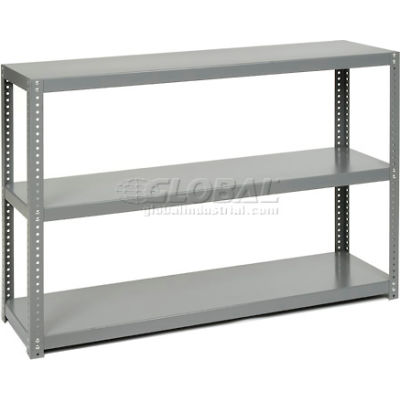 Global Industrial Extra Heavy Duty Shelving, 36"W x 18"D x 39"H, 3 Shelves, Gray