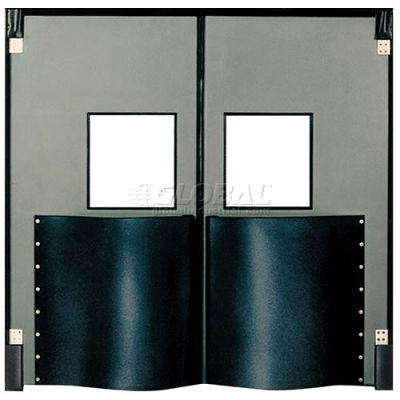 Chase portes supplémentaires HD simple panneau circulation porte 3' W x 7' H métallique gris DIS3684-MG