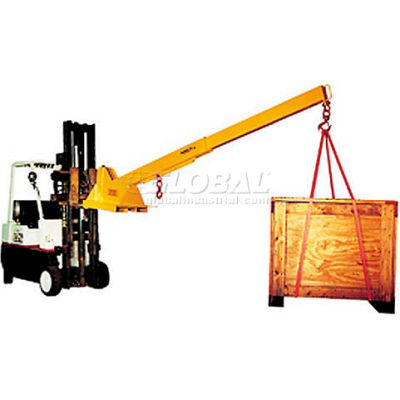 Caldwell HD Réglable Pivoting Forklift Jib Boom Crane, capacité de 8000 lb