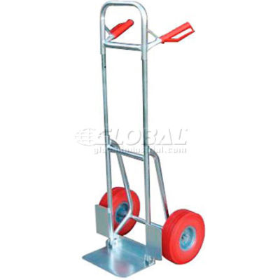 Aluminum Fold-Down Hand Truck Red Flat-Free Wheels DHHT-250A-FD-UR 250 Lb