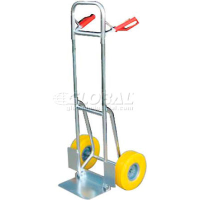 Aluminum Fold-Down Hand Truck Yellow Flat-Free Wheels DHHT-250A-FD-UY 250 Lb. Cap.