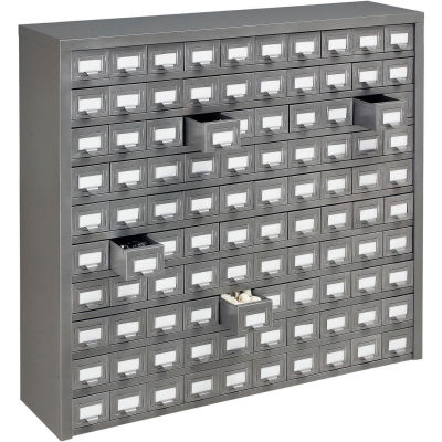Global Industrial™ Steel Storage Drawer Cabinet - 100 Tiroirs 36"W x 9"D x 34-1/2"H
