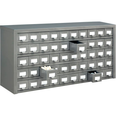 Global Industrial™ Steel Storage Designer Cabinet - Tiroirs 50 36" W x 9 « D x 17-3/4" H