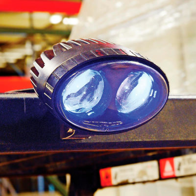 Global Industrial™ Forklift Pedestrian Safety LED Warning Spotlight, Bleu