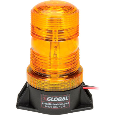 Global Industrial™ High-Profile Amber LED Permanent Mount Forbe Light 12 à 110 Volts