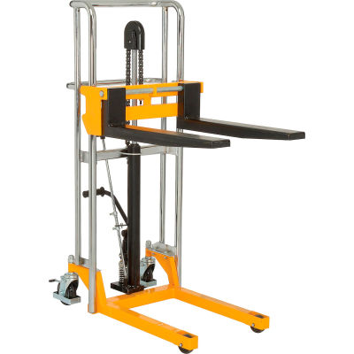 Global Industrial™ Manual Lift Stacker, 47 » Lift, 880 Lb. Capacité