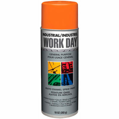 Krylon Industrial Work Day Peinture émail Orange - A04413007 - Qté par paquet : 12