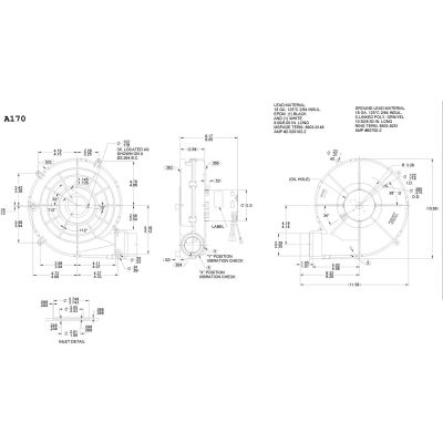Fasco 3,3" Shaded Pole projet inducteur souffleur, A170, 115 Volts 2800 tr/min