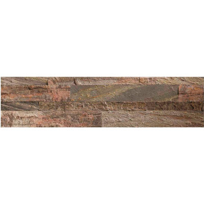 Aspect 23,6" x 5,9" Peel & Stick Stone Decorative Tile Backsplash, Weathered Quartz - A90-80