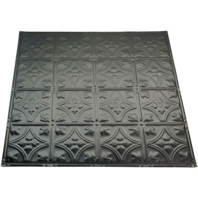 Great Lakes Tin Hamilton 2' X 2' Lay-in Tin Ceiling Tile à Argento - Y52-07