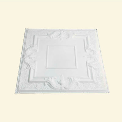 Great Lakes Tin Niagara 2' X 2' Lay-in Tin Ceiling Carrelage en blanc brillant - Y54-00