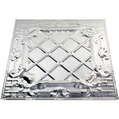 Great Lakes Tin Toledo 2' X 2' Lay-in Tin Ceiling Tile in Unfinished - Y55-03