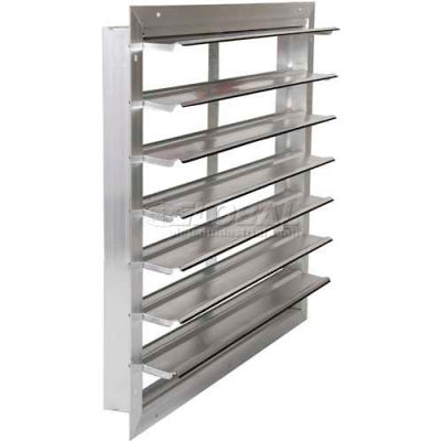 Obturateur en aluminium mur d’échappement, frontail 24" - RSAE-MF 24