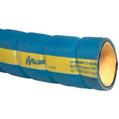 1-1/2" Dia. Blue UHMW Chemical Hose, 10 Feet