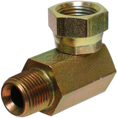 Apache Hydraulic Adapter 39005075, 3/8" Male Pipe X 3/8" Female Pipe Swivel