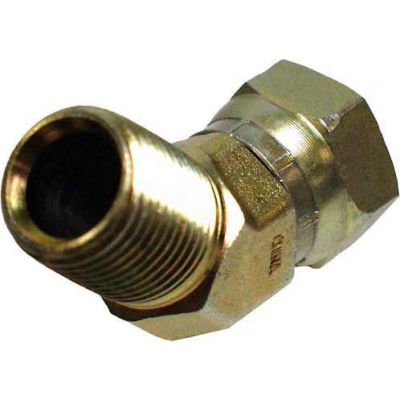 Apache Hydraulic Adapter 39005550, 1/2" Male Pipe X 1/2" Female Pipe Swivel