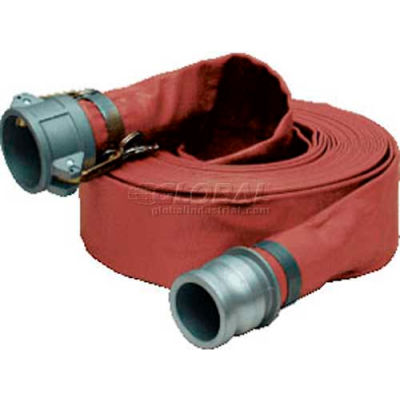 1-1/2 "x 100' Medium Duty PVC tuyau de refoulement couplé w / C x E aluminium Cam & raccords rainure