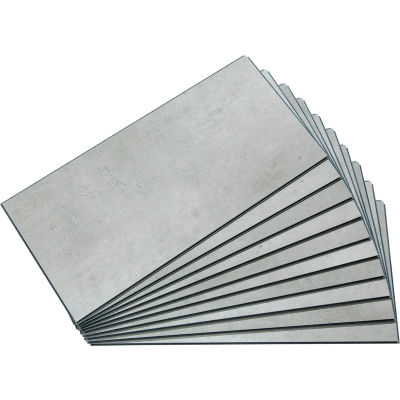 Palisade 23,2"L x 11,1"W Carreaux muraux de vinyle, Nickel frost, 10 Pack