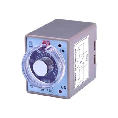 Avancer les contrôles 104222 Multi-portée/tension/sur-délai min. / hr. minuterie, pin 8, DPDT (min-h)