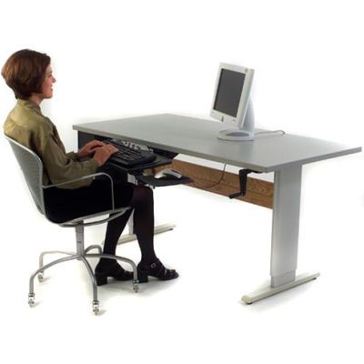 Accella™ Height Adjustable Activity Table - 48"L x 36"W Gray