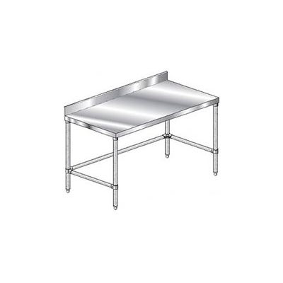 Aero Manufacturing 304 Table en acier inoxydable, 72 x 30 », 10 » Dosseret, calibre 14