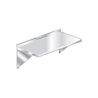 Aero Manufacturing 3TWMS-2424 16 Ga Wall Mount Table 304 Acier inoxydable - 2-1/4" Dosseret 24 x 24