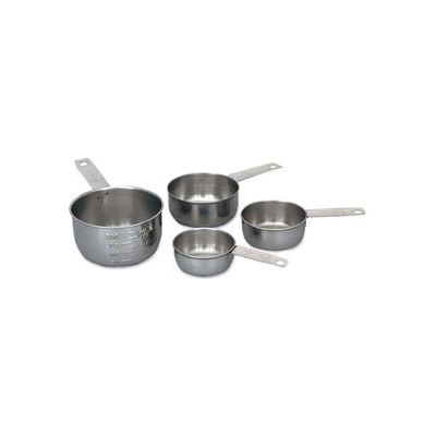 Alegacy 1190MC - Stainless Steel Measuring Cup Set, Solid Handle - Pkg Qty 12
