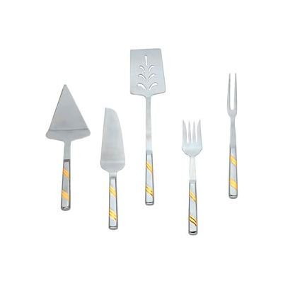 Alegacy 120GD - Goldcrest™ Stainless Steel Cold Meat Fork, Gold Trim - Pkg Qty 12