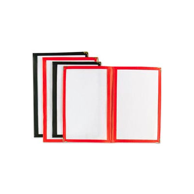 Alegacy 712R - Double Menu Cover, 7-1/2" x 11" Red