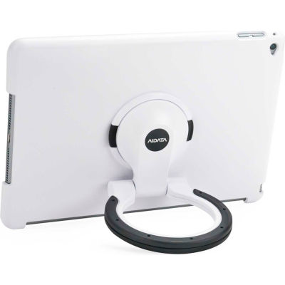 Aidata ISP602WB SpinStand pour iPad Air 2, White Shell avec White and Black Ring