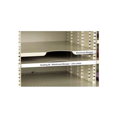 Label Holders, 3/8" x 6", Clear, Self Adheres (12 pcs/pkg)