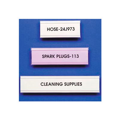 Label Holder, "C" Design, 7/8" x 12", Self Adheres (25 pcs/pkg)