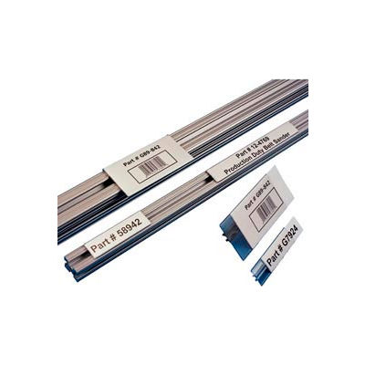 Label Holders, 1" x 3", Clear, T-Slot Aluminum Extrusion (25 pcs/pkg)