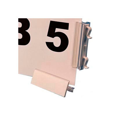 Slip N Stik, Warehouse Aisle Sign Kit 8-1/2" x 11", Snap-On, White (10 pcs/pkg)