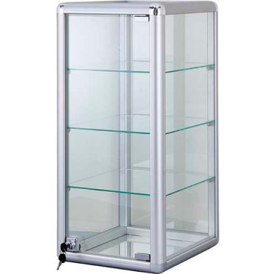 Vitrine de comptoir de verre 14" L x 12"(D) x 27"(H)