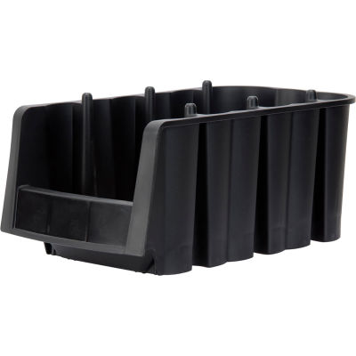 Akro Bins Plastic Economy Bin 30716BLACK - 6-5/8"W x 11-7/8"D x 5"H - Pkg Qty 10