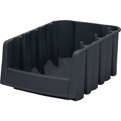 Akro Bins Plastic Economy Bin 30718BLACK - 8-3/8"W x 11-7/8"D x 5"H - Pkg Qty 8