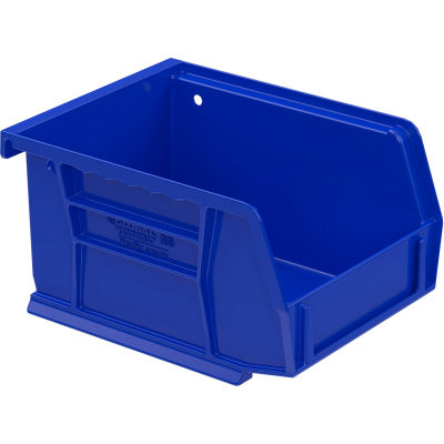 Akro-Mils® AkroBin® Plastic Stacking Bin, 4-1/8"W x 5-3/8"L x 3"H, Blue - Qté par paquet : 24