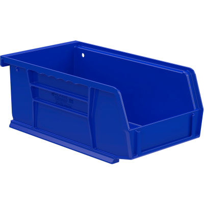 Akro-Mils® AkroBin® Bac empilable et suspendu en plastique, 4-1/8 po L x 7-3/8 po L x 3 po H, bleu - Qté par paquet : 24