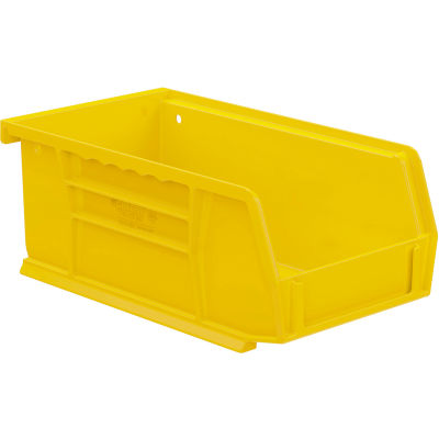 Akro-Mils® AkroBin® Bac empilable et suspendu en plastique, 4-1/8 po L x 7-3/8 po L x 3 po H, jaune - Qté par paquet : 24