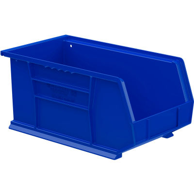 Akro-Mils® AkroBin® Bac empilable et suspendu en plastique, 8-1/4 po L x 14-3/4 po L x 7 po H, bleu - Qté par paquet : 12