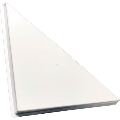 American Louver Triangle Ceiling Vent Air Diverter, pour 2' x 2' T-Grid Diffusers, White