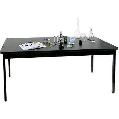 Table des sciences alliées plastiques - Top résistant aux produits chimiques - Armature en acier 24 x 60