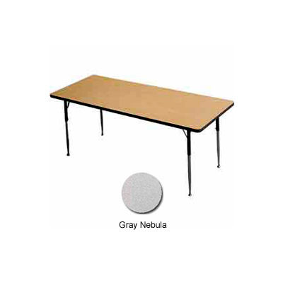 Activity Table - Rectangle - 24" X 48", Standard Adj. Height, Gray Nebula