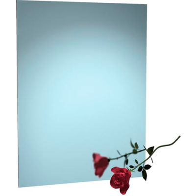 ASI® sans cadre inox miroir - Wx16 20"" H - 8026-1620