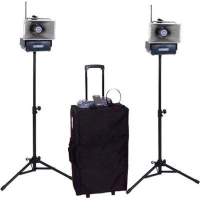 Kit de luxe demi-mile porte-voix avec Wireless haut-parleurs amplifiés
