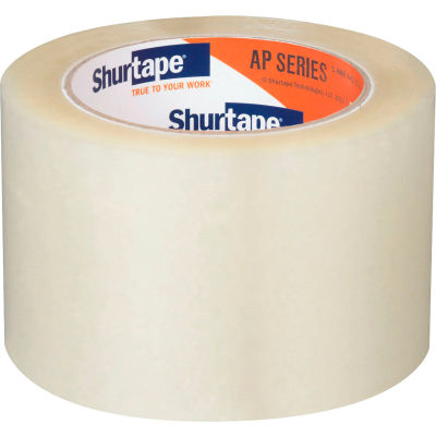 Ruban pour sceller les boîtes de carton Shurtape® AP 201, 3 po x 110 verges, 2 mil, transparent - Qté par paquet : 24