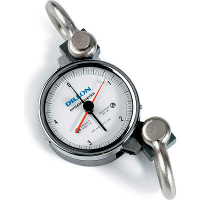 Dillon AP Mechanical Dynamometer with Shackles, 5" Dial, 1,000 lb x 10 lb
