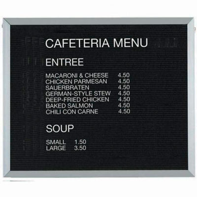 Aarco Aluminum Framed Letter Board Message Center - 36"W x 30"H