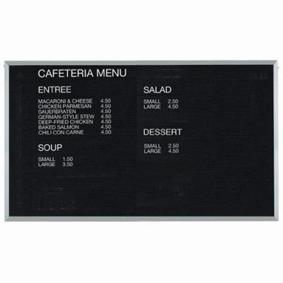 Aarco Aluminum Framed Letter Board Message Center - 72"W x 48"H